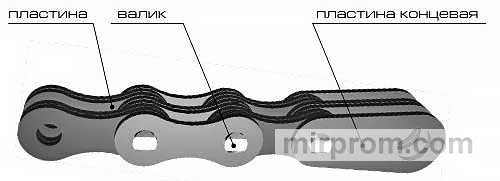 Цепь П19.05-31,5-1-1