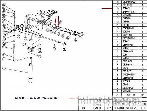 Узел шпинделя приводной M206.98.8B (3241-980011) для станка BEAVER 623